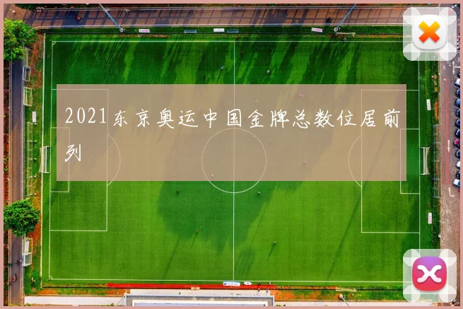 2021东京奥运中国金牌总数位居前列