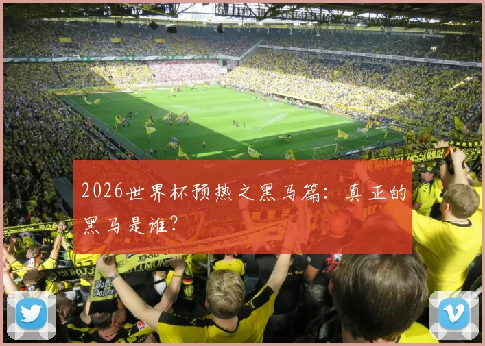 2026世界杯预热之黑马篇:真正的黑马是谁?