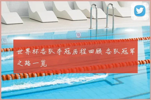 世界杯各队夺冠历程回顾 各队冠军之路一览